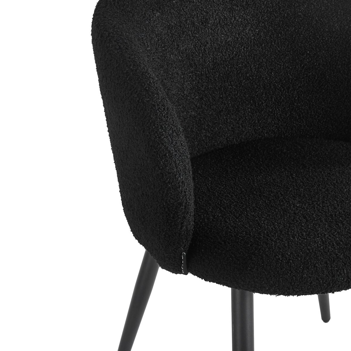 4RICO ASOLA waiting and living room chair, black color 5 4RICO ASOLA waiting and living room chair, black color 5