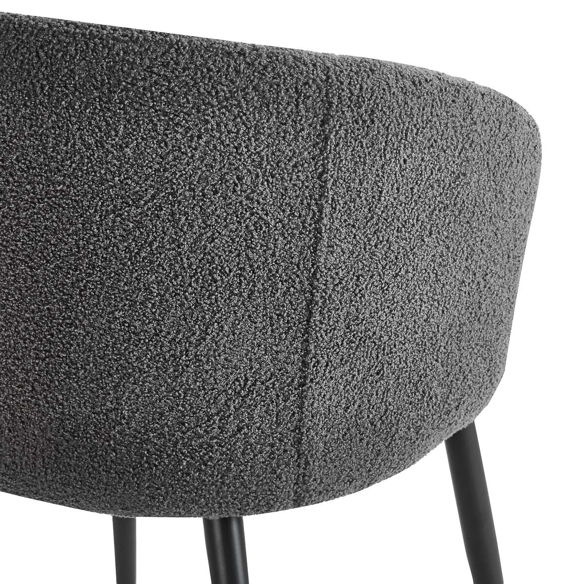 4RICO ASOLA waiting and living room chair, gray color 4