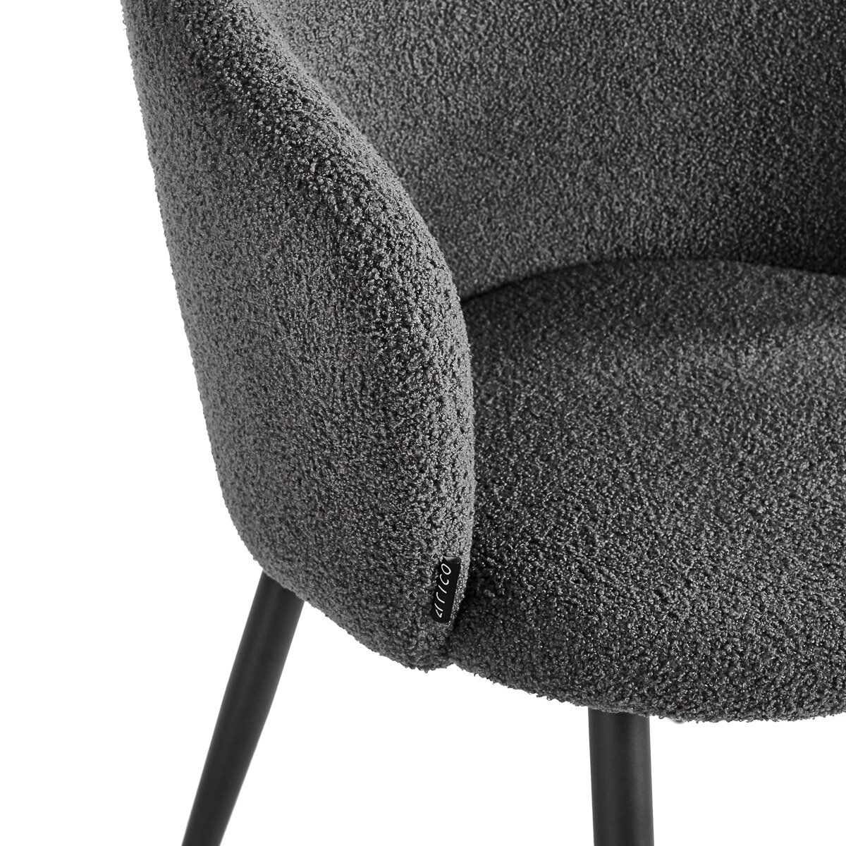 4RICO ASOLA waiting and living room chair, gray color 6