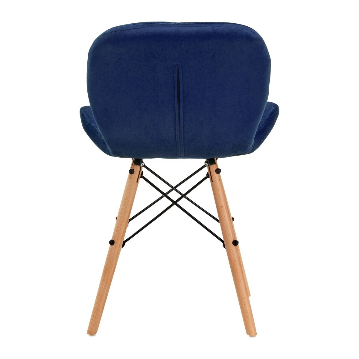 4Rico Scandinavian office and waiting room chair QS-186, blue velvet 3 4Rico Scandinavian office and waiting room chair QS-186, blue velvet 3
