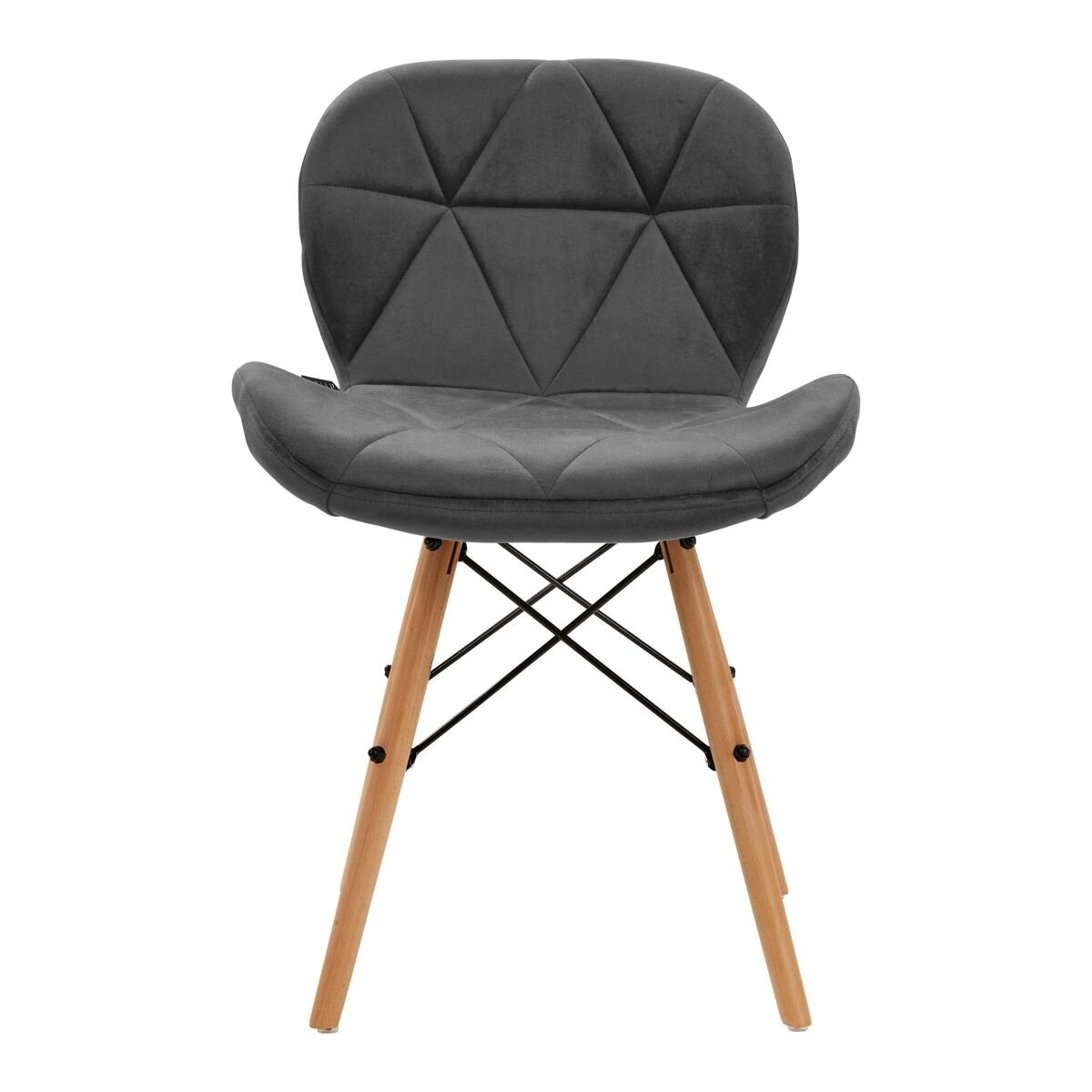 4Rico Scandinavian office and waiting room chair QS-186, gray velvet 2 4Rico Scandinavian office and waiting room chair QS-186, gray velvet 2