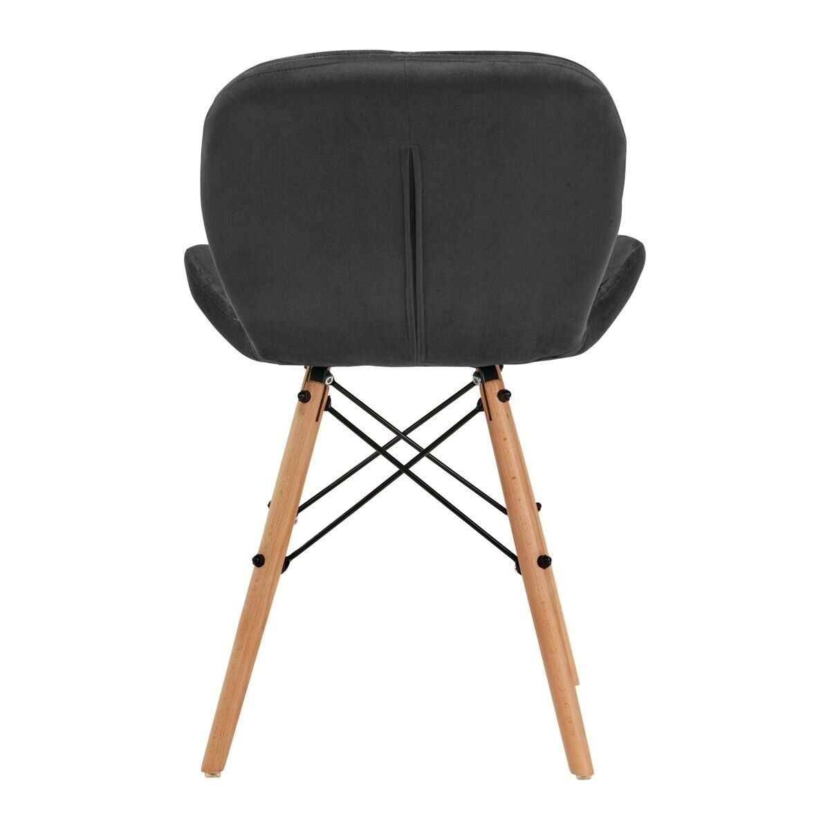 4Rico Scandinavian office and waiting room chair QS-186, gray velvet 3 4Rico Scandinavian office and waiting room chair QS-186, gray velvet 3