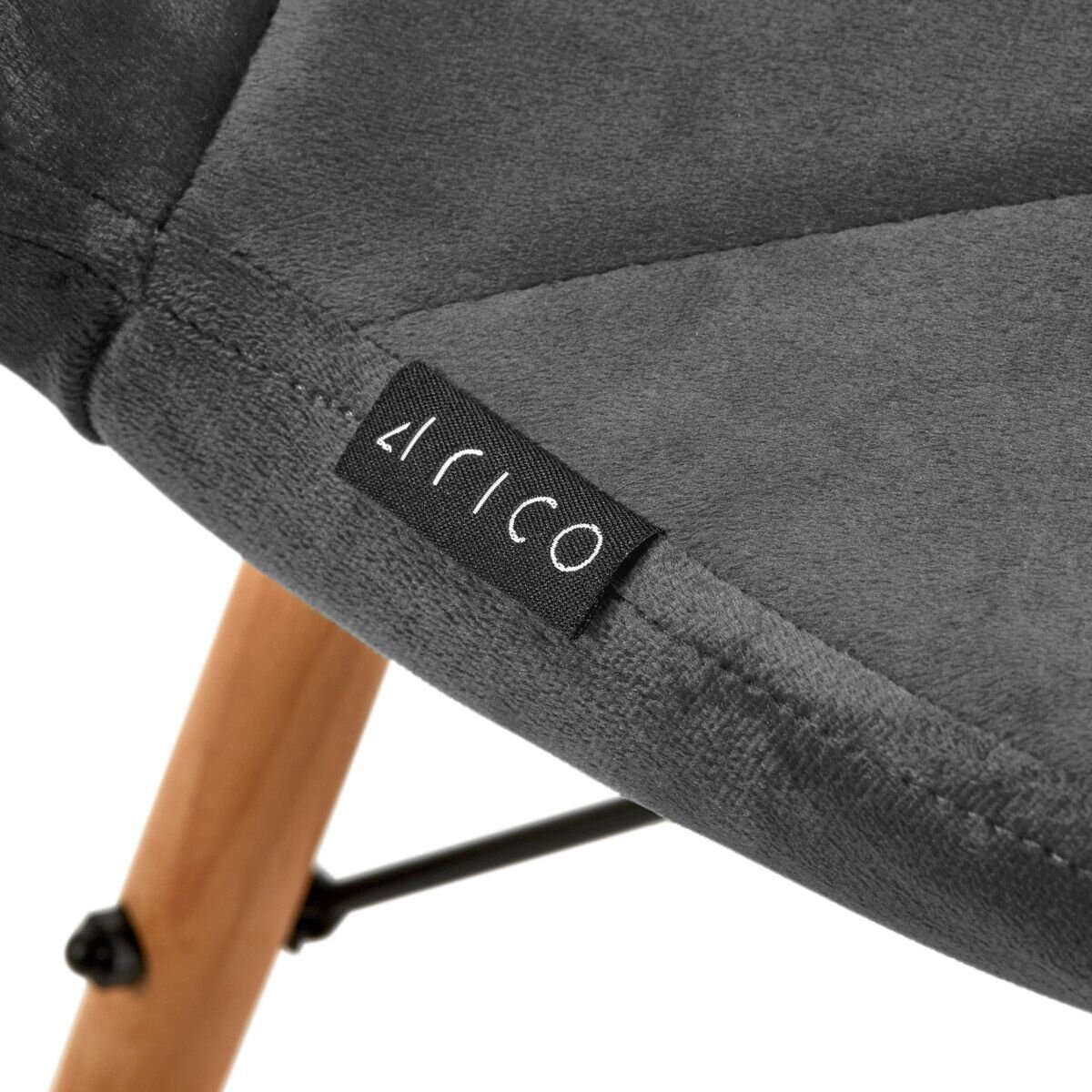 4Rico Scandinavian office and waiting room chair QS-186, gray velvet 6 4Rico Scandinavian office and waiting room chair QS-186, gray velvet 6