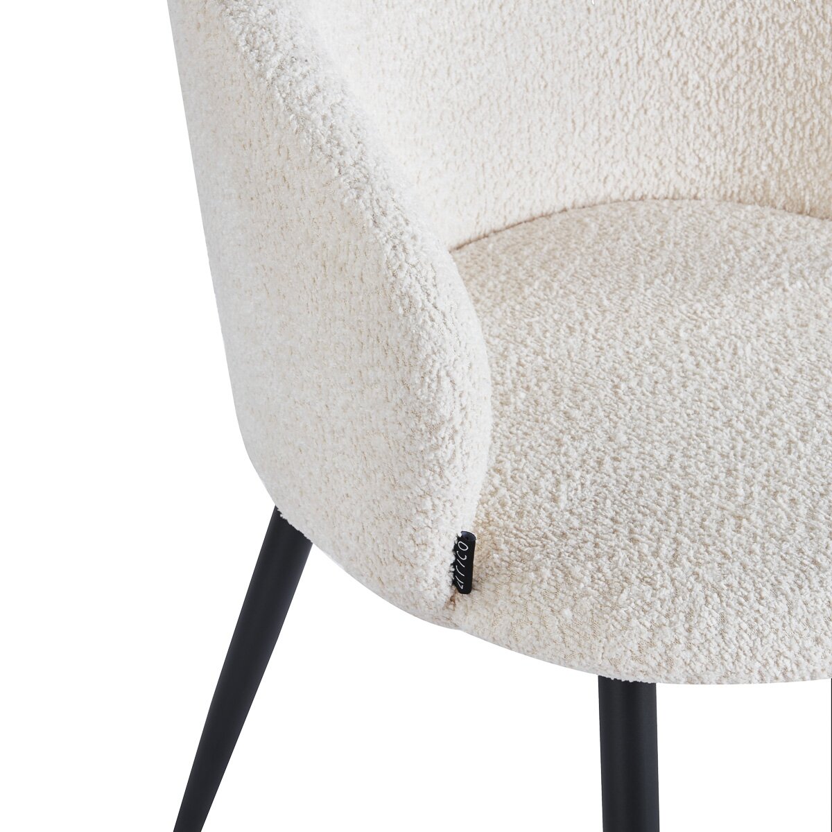 4RICO VERSO waiting and living room chair, white color 4