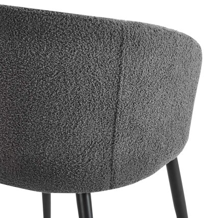 4RICO ASOLA waiting and living room chair, gray color 4