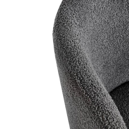 4RICO ASOLA waiting and living room chair, gray color 5