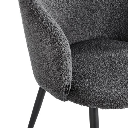 4RICO ASOLA waiting and living room chair, gray color 6