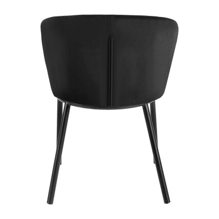 4RICO LINEA waiting and living room chair, black color 2