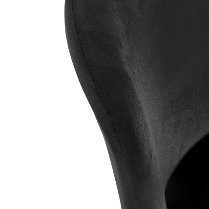 4RICO LINEA waiting and living room chair, black color 4