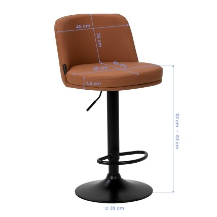 4RICO professional makeup chair for beauty salons MODO, brown 9 4RICO professional makeup chair for beauty salons MODO, brown 9