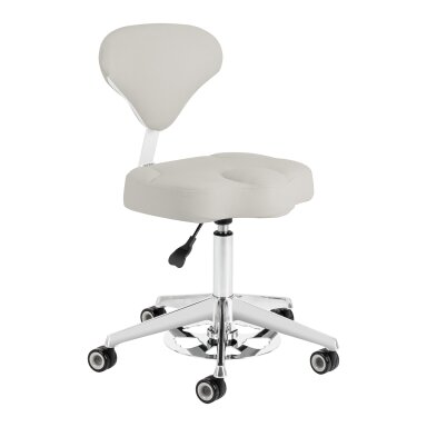 AZZURRO 156-F profesionali meistro kėdė grožio salonams, pilkos spalvos AZZURRO 156-F profesionali meistro kėdė grožio salonams, pilkos spalvos