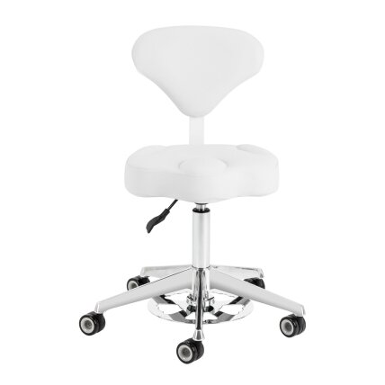 AZZURRO 156-F profesionali meistro kėdė grožio salonams, šaltai baltos spalvos 1 AZZURRO 156-F profesionali meistro kėdė grožio salonams, šaltai baltos spalvos 1