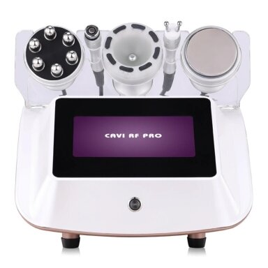 CAVI PRO RF professional 5in1 vacuum, radio frequency (RF) and cavitation (40K) device for face and body treatments CAVI PRO RF professional 5in1 vacuum, radio frequency (RF) and cavitation (40K) device for face and body treatments