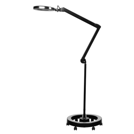 ELEGANTE RED LINE profesionali kosmetologinė LED lempa - lupa ELEGANTE 6025 60 SMD 5D, juodos spalvos (su stovu) 2 ELEGANTE RED LINE profesionali kosmetologinė LED lempa - lupa ELEGANTE 6025 60 SMD 5D, juodos spalvos (su stovu) 2