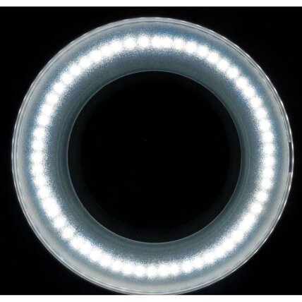 ELEGANTE RED LINE profesionali kosmetologinė LED lempa-lupa ELEGANTE 6027 60 SMD 5D, baltos spalvos (su stovu) 4 ELEGANTE RED LINE profesionali kosmetologinė LED lempa-lupa ELEGANTE 6027 60 SMD 5D, baltos spalvos (su stovu) 4