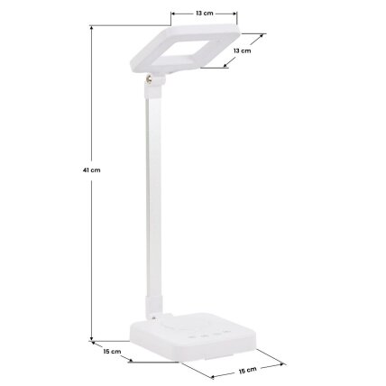 ELEGANTE RED LINE profesionali stalinė lempa manikiūro darbams ELEGANTE LED SQUARE 804, baltos spalvos 11 ELEGANTE RED LINE profesionali stalinė lempa manikiūro darbams ELEGANTE LED SQUARE 804, baltos spalvos 11