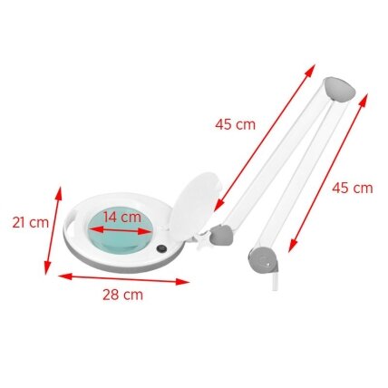 ELEGANTE REDLINE profesionali kosmetologinė LED lempa-lupa ELEGANTE 6014 60 SMD 5D (tvirtinama prie paviršių) 7 ELEGANTE REDLINE profesionali kosmetologinė LED lempa-lupa ELEGANTE 6014 60 SMD 5D (tvirtinama prie paviršių) 7