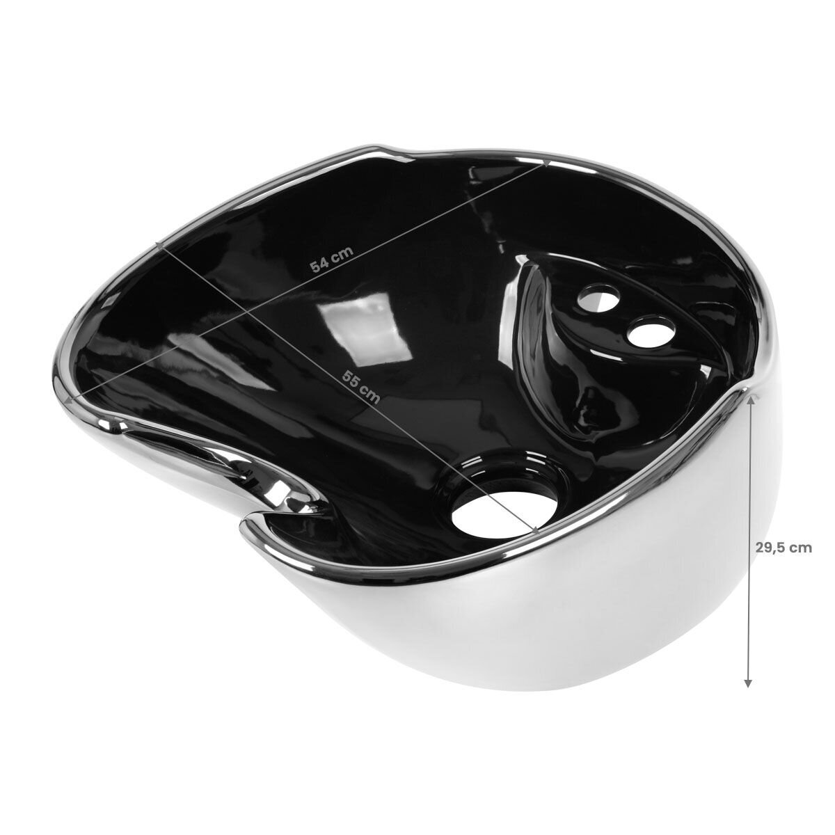GABBIANO spare sink black/white color 3 GABBIANO spare sink black/white color 3
