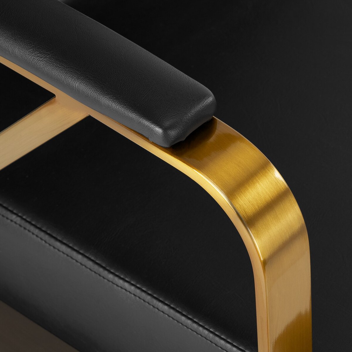 GABBIANO professional hairdressing chair GENUA, black and gold color 4 GABBIANO professional hairdressing chair GENUA, black and gold color 4