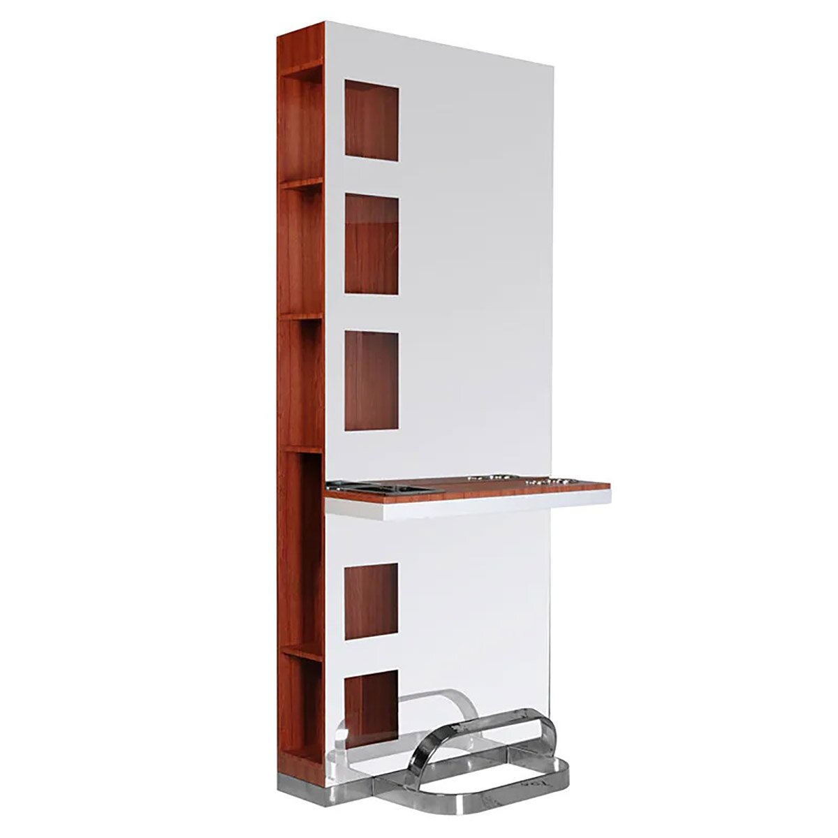 GABBIANO professional hairdressing console-mirror B058, cherry color GABBIANO professional hairdressing console-mirror B058, cherry color