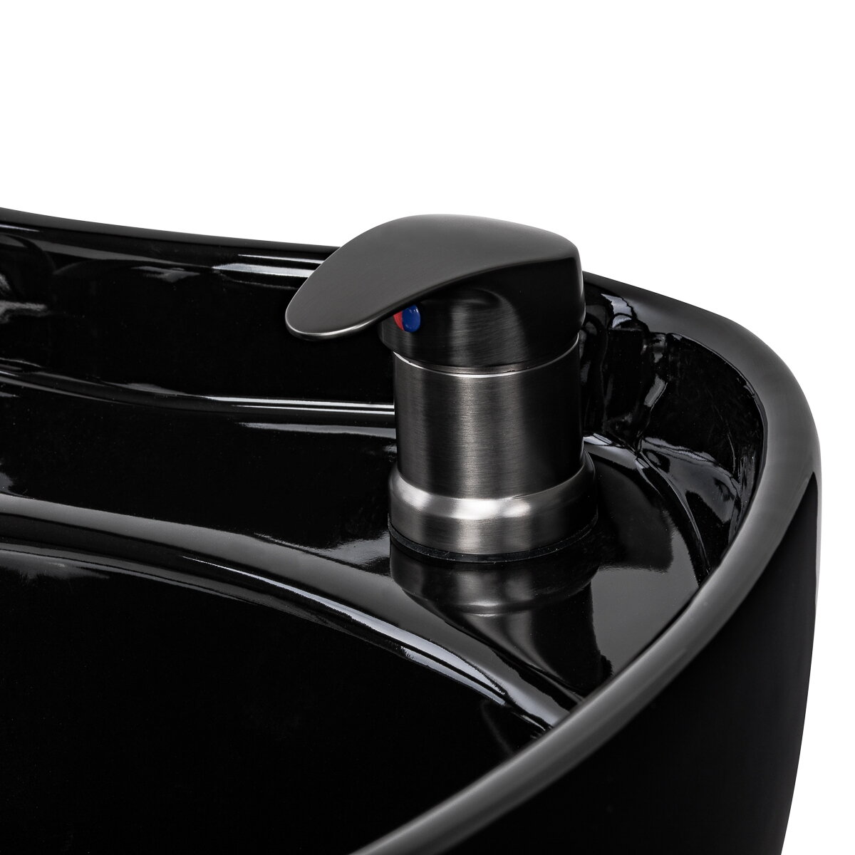GABBIANO professional hairdressing sink INES with massage function, black 10