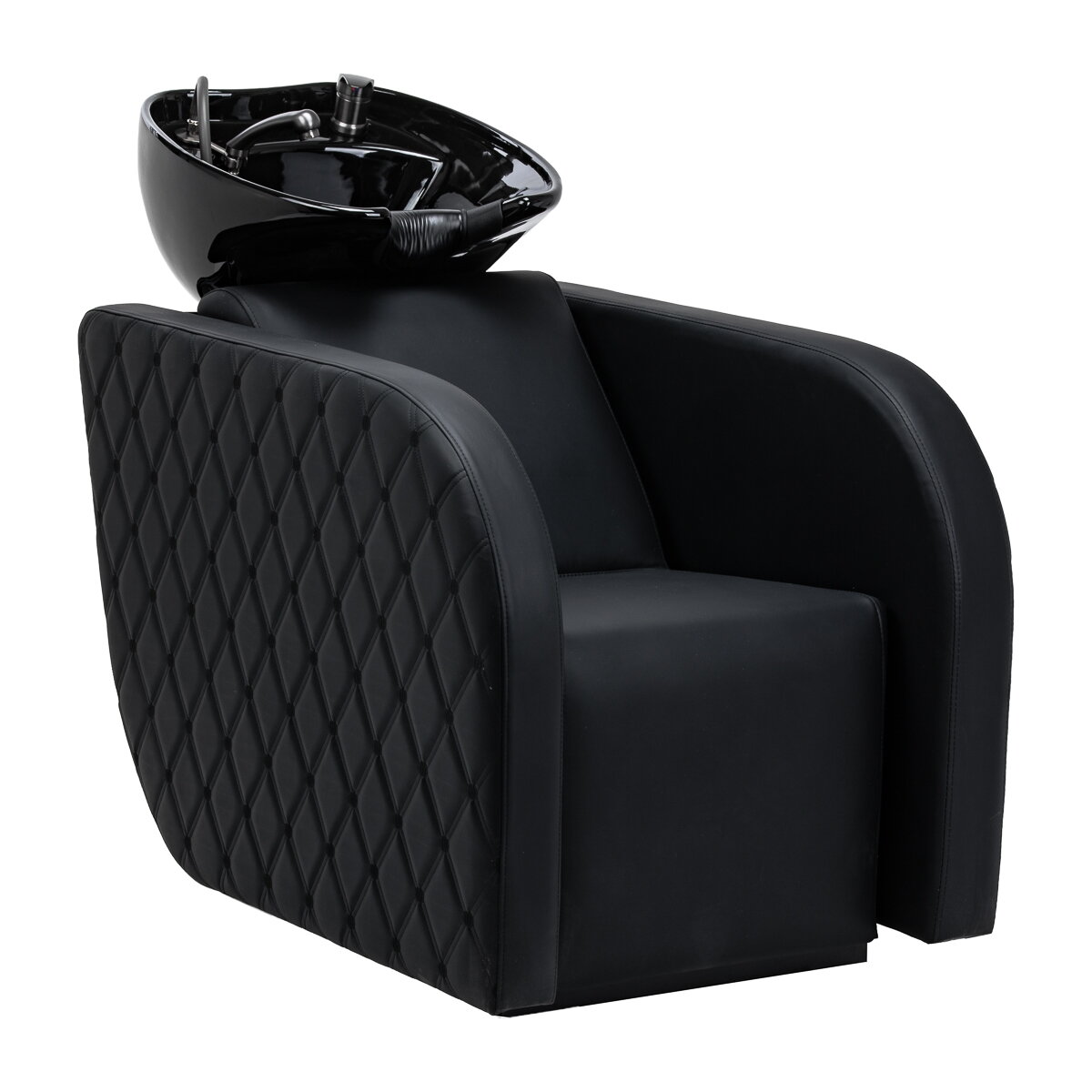 GABBIANO professional hairdressing sink INES with massage function, black GABBIANO professional hairdressing sink INES with massage function, black