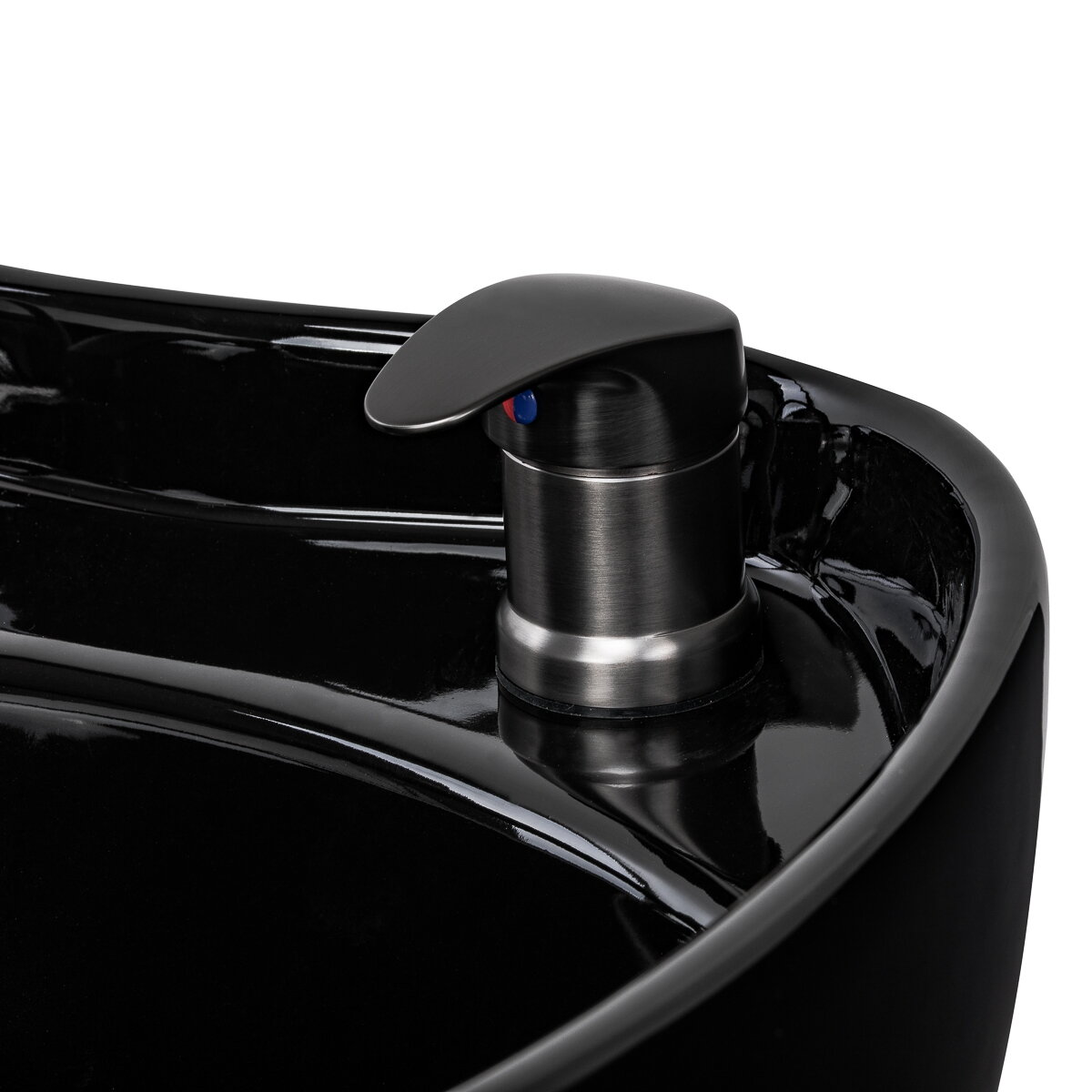 GABBIANO professional hairdressing sink SYLVIA PLUS with massage function, black 15