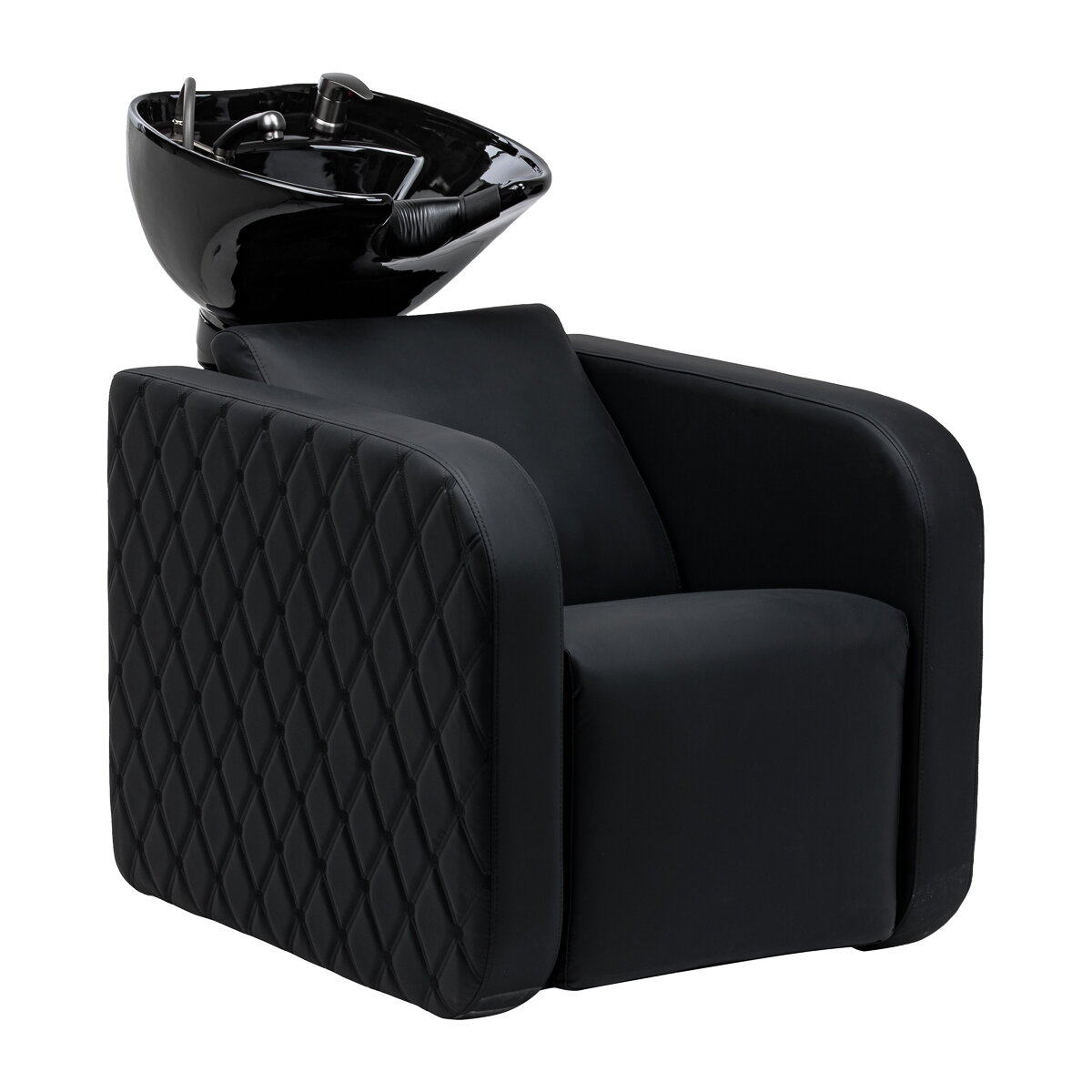 GABBIANO professional hairdressing sink SYLVIA PLUS with massage function, black GABBIANO professional hairdressing sink SYLVIA PLUS with massage function, black