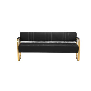 GABBIANO profesionali laukiamojo sofa kirpykloms ir grožio salonams AVILA, juodos spalvos GABBIANO profesionali laukiamojo sofa kirpykloms ir grožio salonams AVILA, juodos spalvos