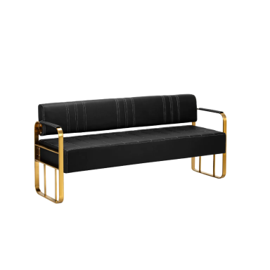 GABBIANO profesionali laukiamojo sofa kirpykloms ir grožio salonams AVILA, juodos spalvos GABBIANO profesionali laukiamojo sofa kirpykloms ir grožio salonams AVILA, juodos spalvos