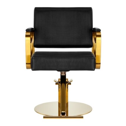 GABBIANO professional hairdressing chair GENUA, black and gold color 2 GABBIANO professional hairdressing chair GENUA, black and gold color 2