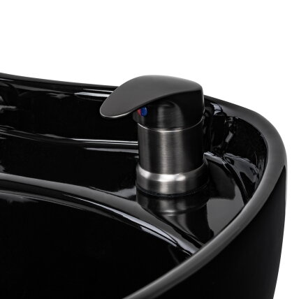 GABBIANO professional hairdressing sink INES with massage function, black 10 GABBIANO professional hairdressing sink INES with massage function, black 10