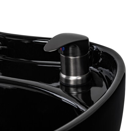 GABBIANO professional hairdressing sink SYLVIA PLUS with massage function, black 15