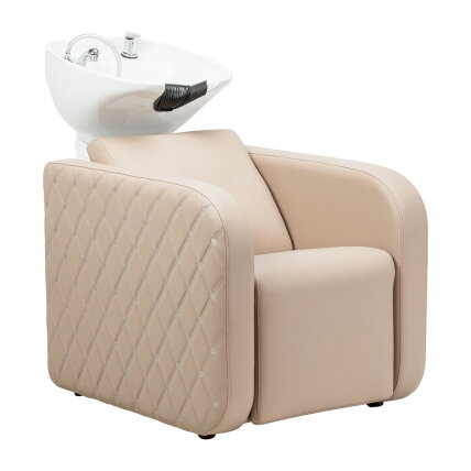 GABBIANO professional hairdressing sink SYLVIA PLUS with massage function, cream color