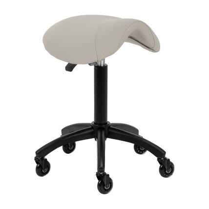 GABBIANO professional master chair - saddle for hairdressers and barbers D032, gray color