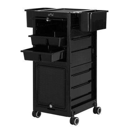 GABBIANO professional barber trolley 68C, black color 1 GABBIANO professional barber trolley 68C, black color 1