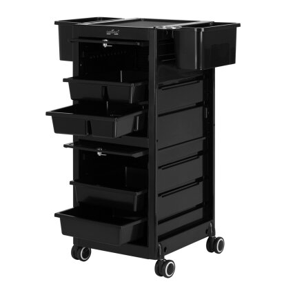 GABBIANO professional barber trolley 68C, black color 2 GABBIANO professional barber trolley 68C, black color 2