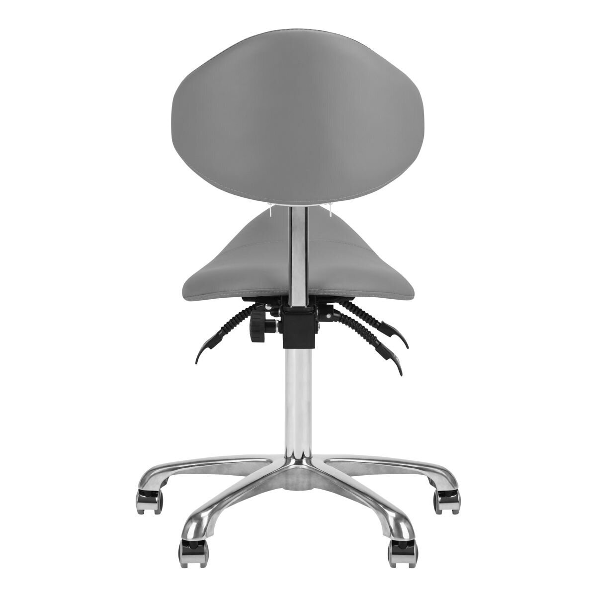 GIOVANNI CLASSIC 1004 professional master's chair-saddle for beauticians, grey color 6