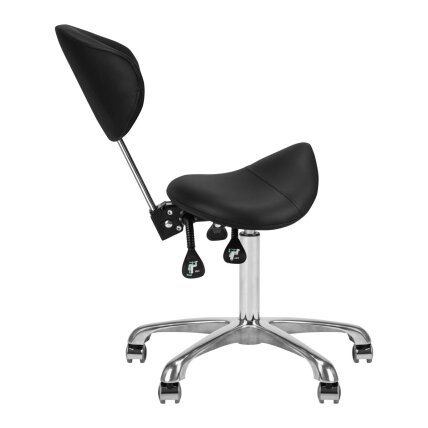 GIOVANNI CLASSIC 1004 professional master's chair-saddle for beauticians, black color 4