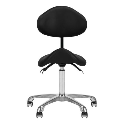 GIOVANNI CLASSIC 1004 professional master's chair-saddle for beauticians, black color 5