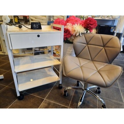 GIOVANNI CLASSIC 1019A professional cosmetic trolley, white color 16 GIOVANNI CLASSIC 1019A professional cosmetic trolley, white color 16