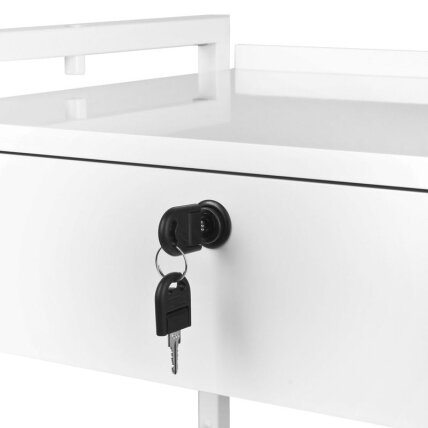 GIOVANNI CLASSIC 1019A professional cosmetic trolley, white color 9 GIOVANNI CLASSIC 1019A professional cosmetic trolley, white color 9