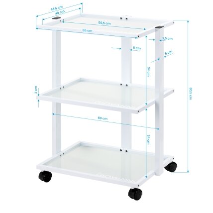 GIOVANNI professional cosmetology trolley E40, white 5