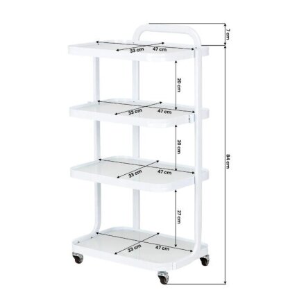 GIOVANNI professional cosmetology trolley H6702 , white color 8 GIOVANNI professional cosmetology trolley H6702 , white color 8
