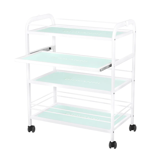GIOVANNI CLASSIC TYP 1015 professional cosmetology trolley with pull-out shelf + lamp hole 2 GIOVANNI CLASSIC TYP 1015 professional cosmetology trolley with pull-out shelf + lamp hole 2