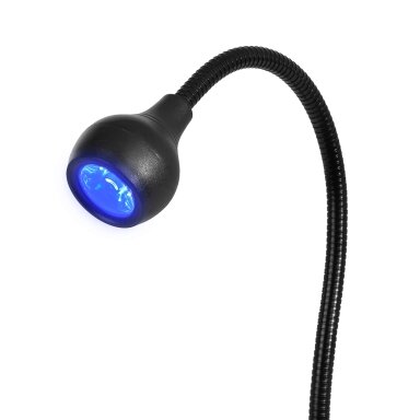 GLOW profesionali stalinė lempa manikiūro darbams LED SNAKE, juodos spalvos GLOW profesionali stalinė lempa manikiūro darbams LED SNAKE, juodos spalvos
