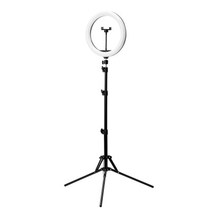 GLOW profesionali makiažo lempa LED RING 13" bsc su stovu 10W GLOW profesionali makiažo lempa LED RING 13" bsc su stovu 10W