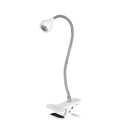 GLOW profesionali stalinė lempa manikiūro darbams LED SNAKE, baltos spalvos GLOW profesionali stalinė lempa manikiūro darbams LED SNAKE, baltos spalvos
