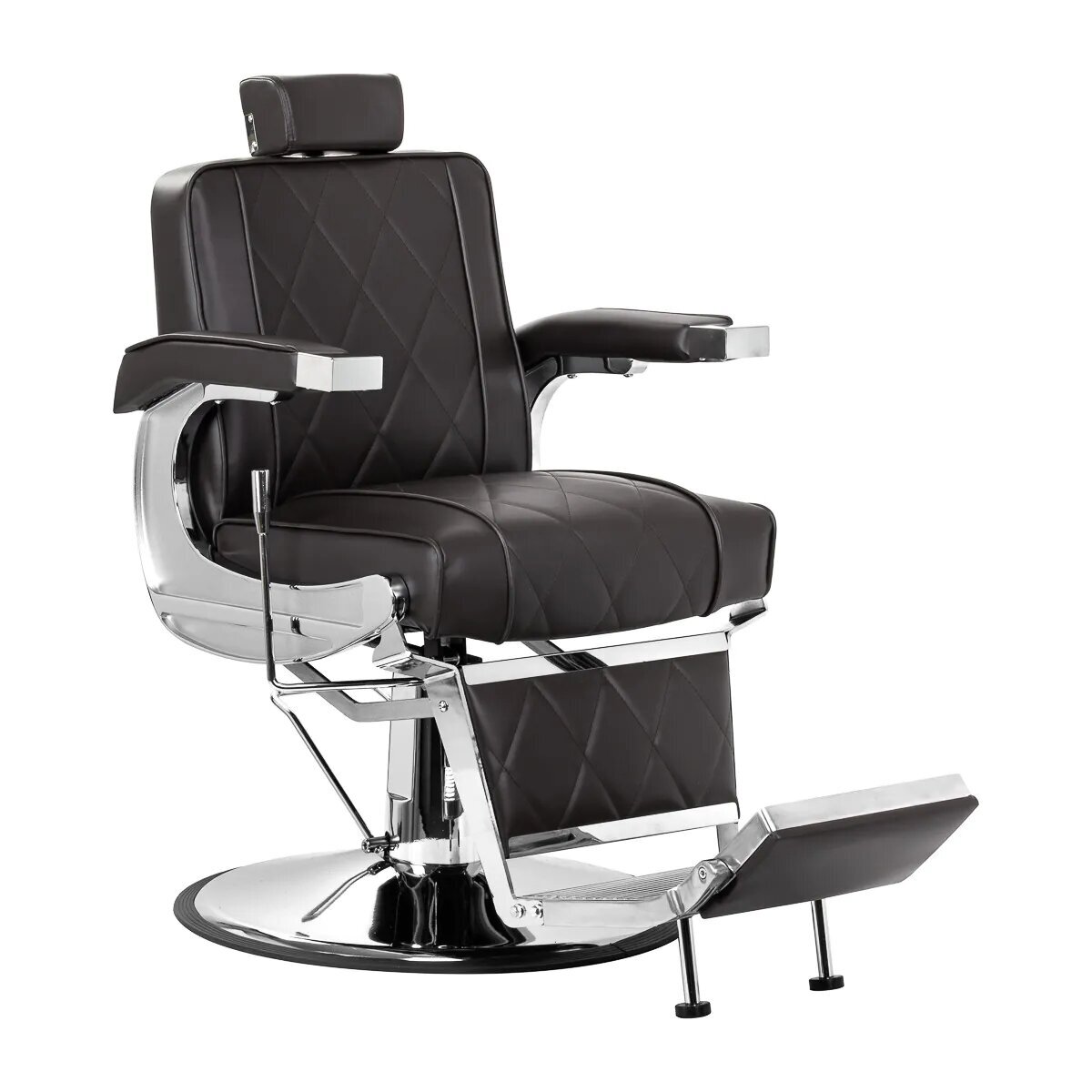 HAIR SYSTEM profesionali barberio kėdė kirpykloms ir grožio salonams BM88066, rudos spalvos
