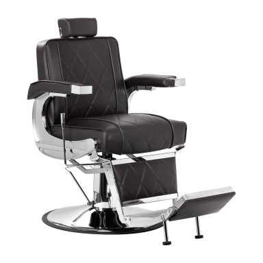 HAIR SYSTEM profesionali barberio kėdė kirpykloms ir grožio salonams BM88066, rudos spalvos